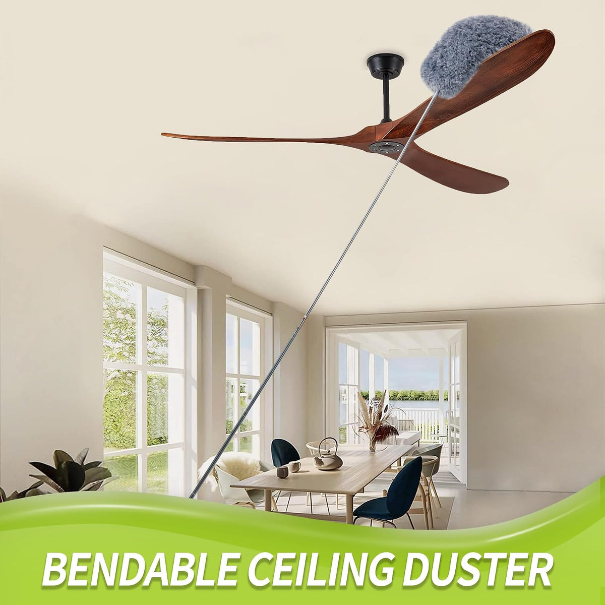 IVYROLL Cobweb Duster with Extension Pole