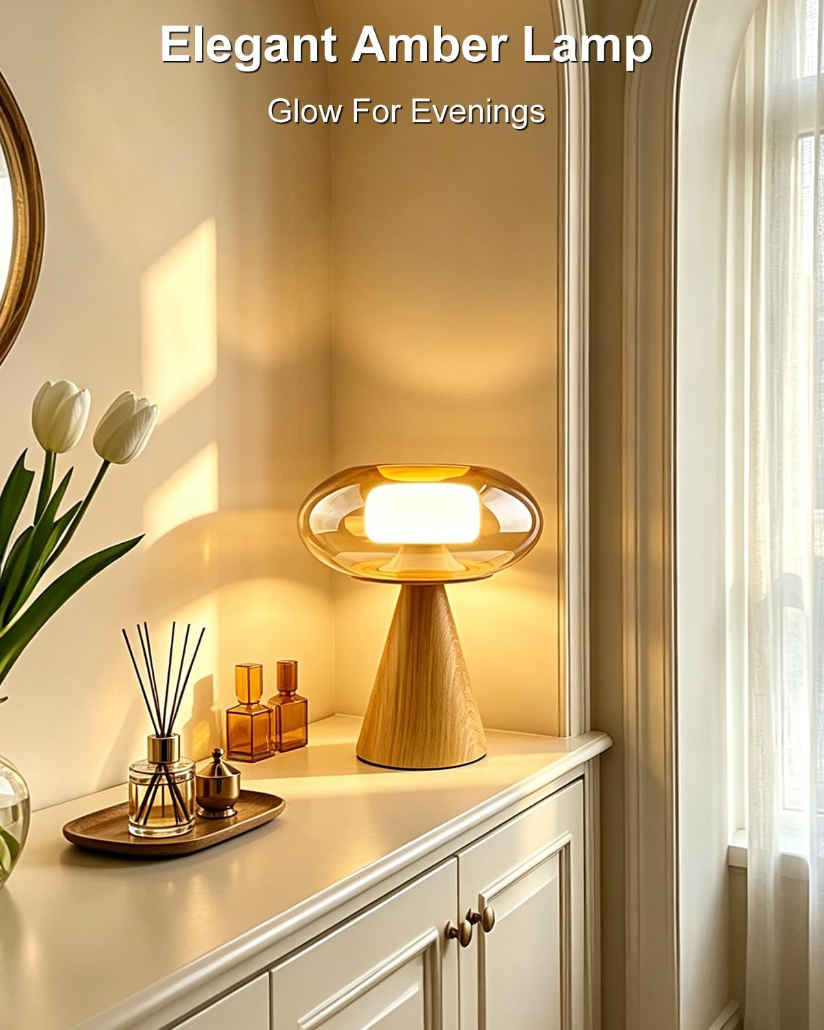 Lightdot Modern Mushroom Table Lamp Dimmable RGB Ambient Lighting Gift Box