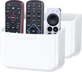 TotalMount Drop-Free Remote Holders – Removable Adhesive – White (2 Pack)