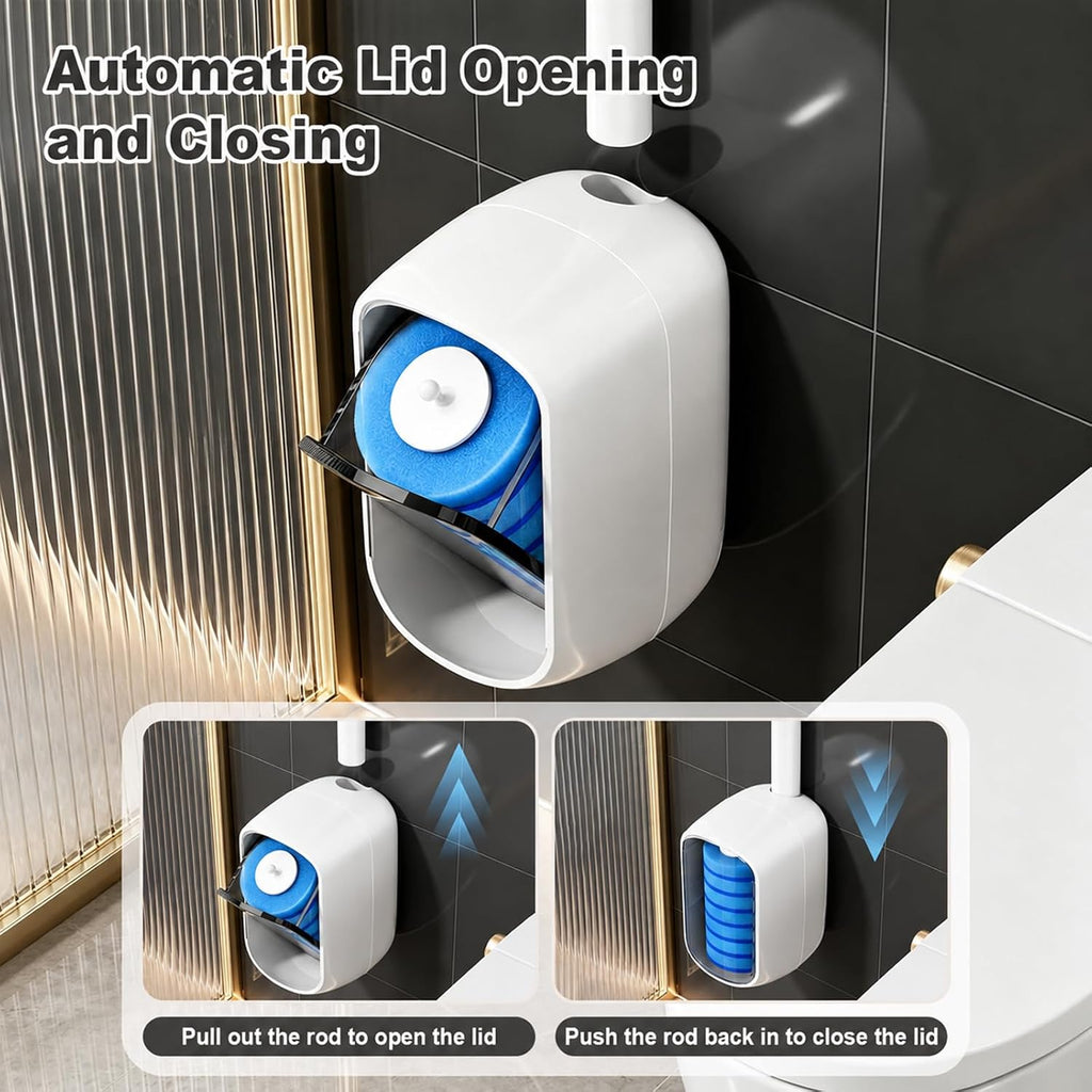 MOPUP Disposable Toilet Brush Set, 35 Refills