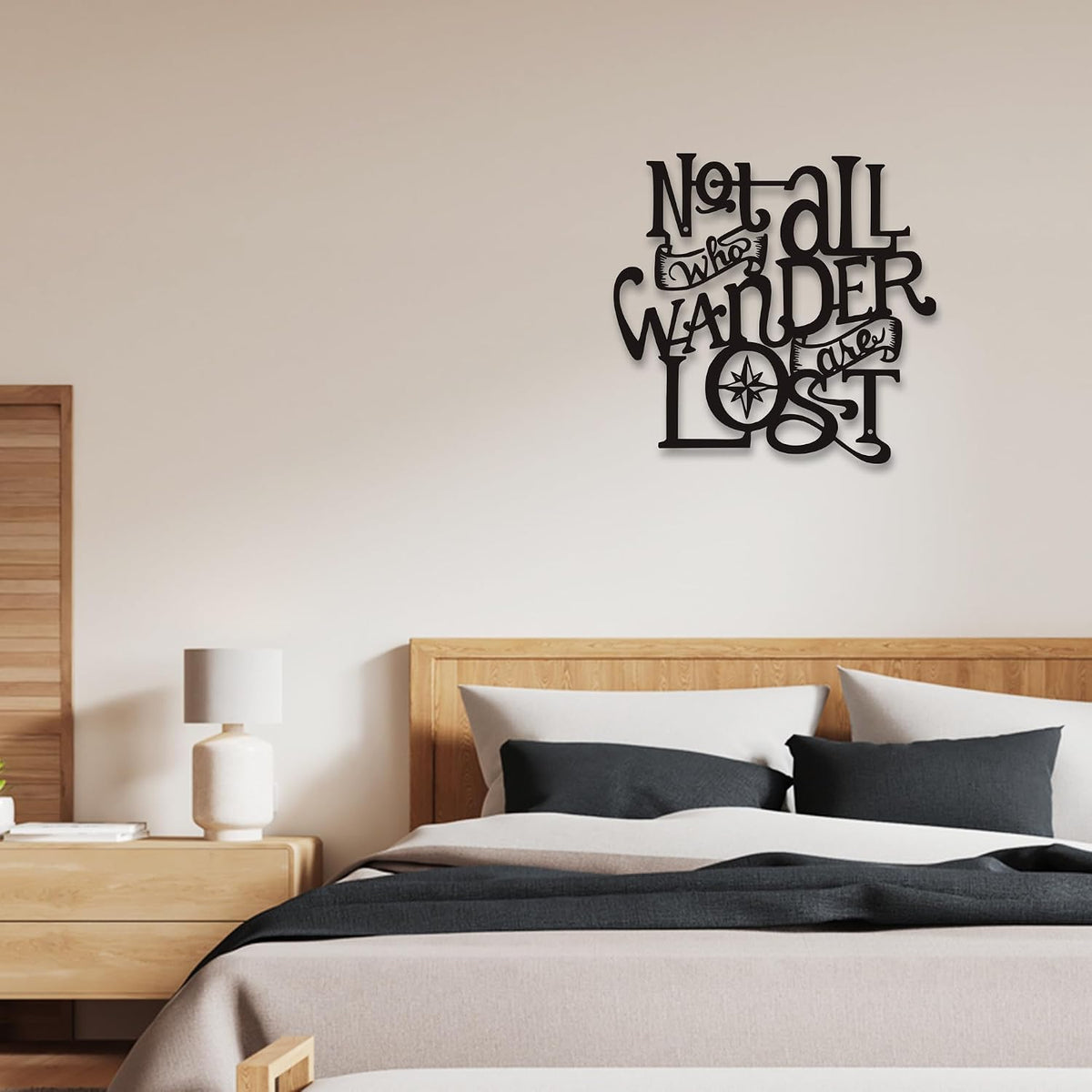 Xedatric"Not All Who Wander Are Lost Metal Wall Art