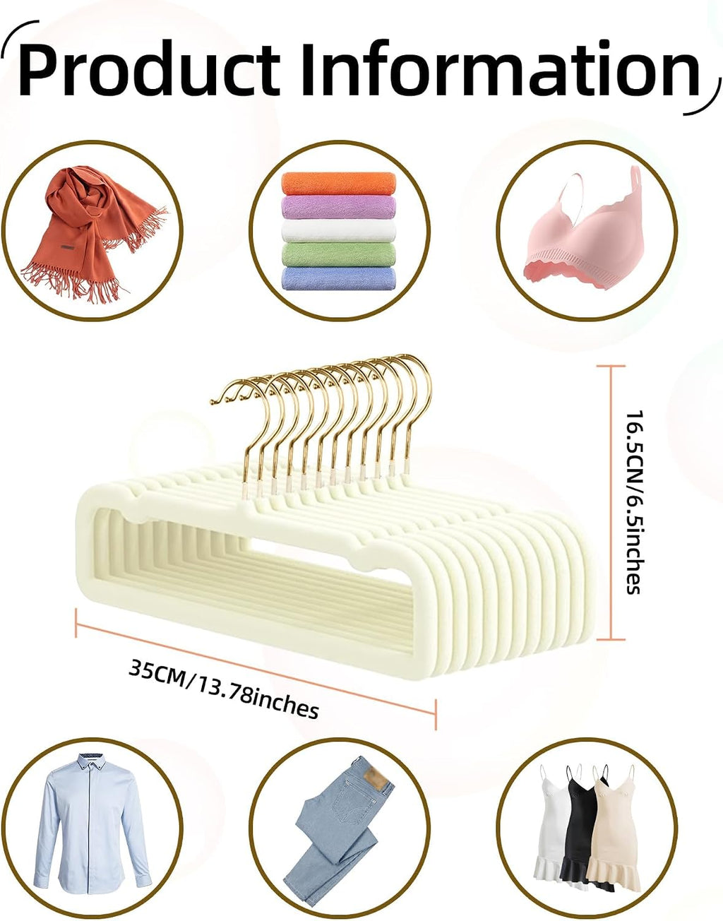 20 Pack Velvet Pants Hangers for Closet Space Saving, Thin Hanger (White)