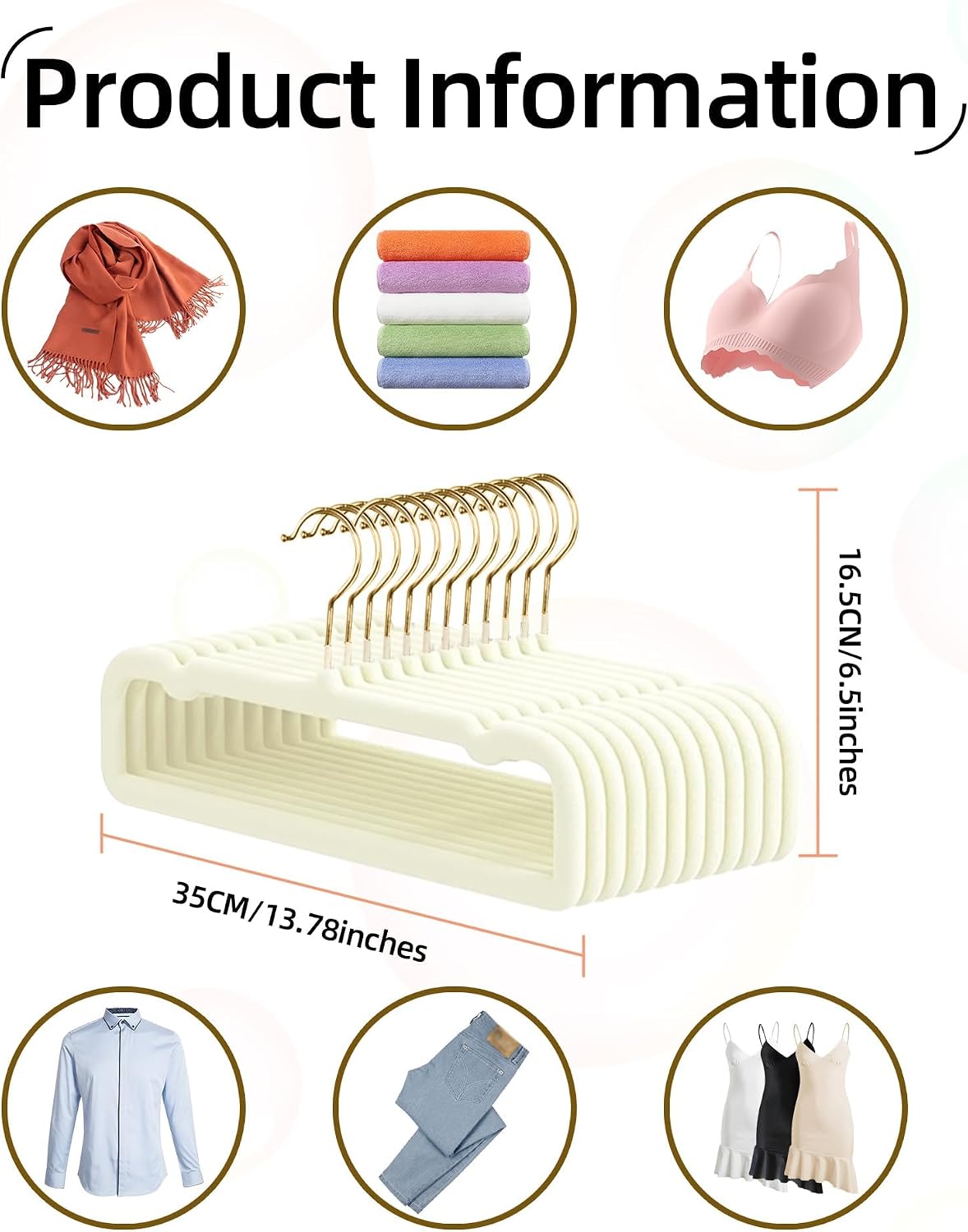 20 Pack Velvet Pants Hangers for Closet Space Saving, Thin Hanger (White)