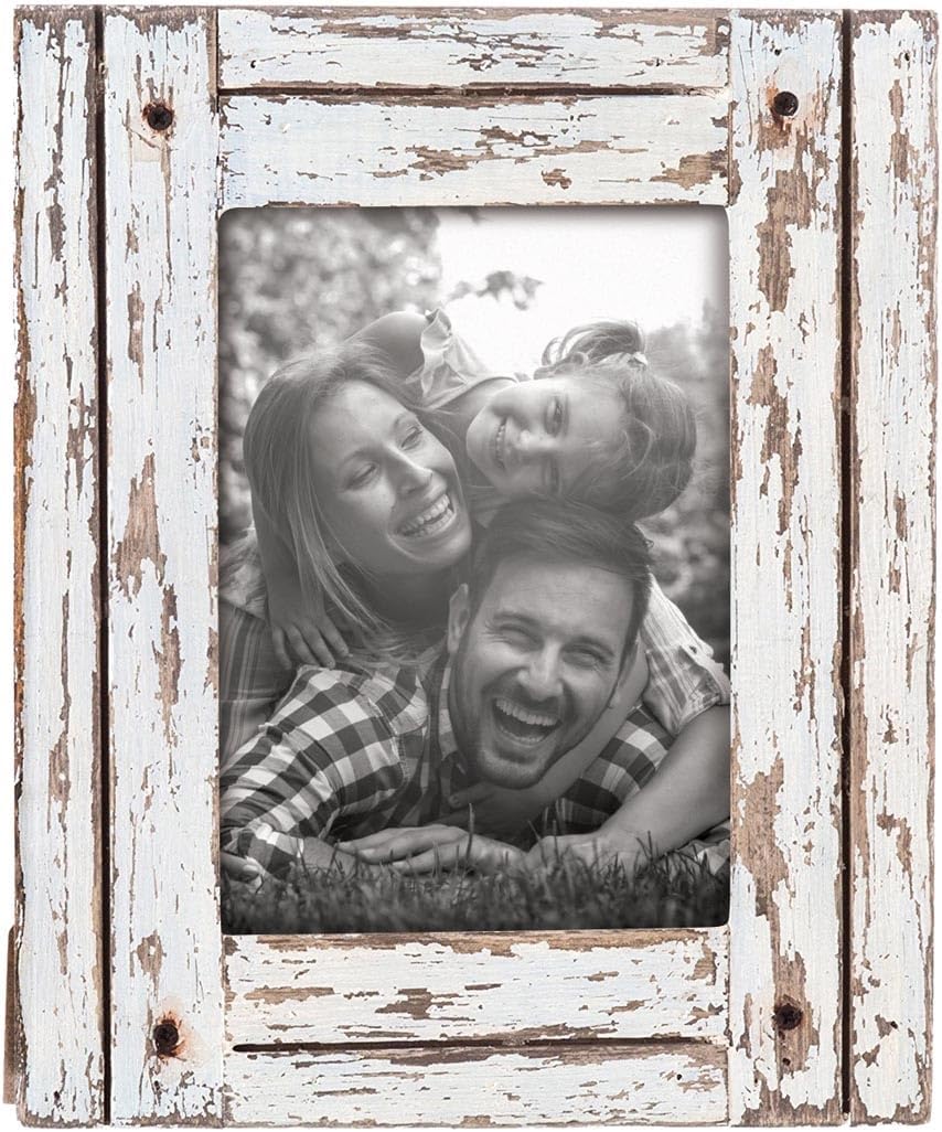 Foreside Home & Garden FFRD06209 5X7 Heartland Photo Frame White