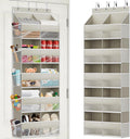 Over The Door Storage Organizer 5 Tiers Extra Large Heavy Duty Oxford Beige