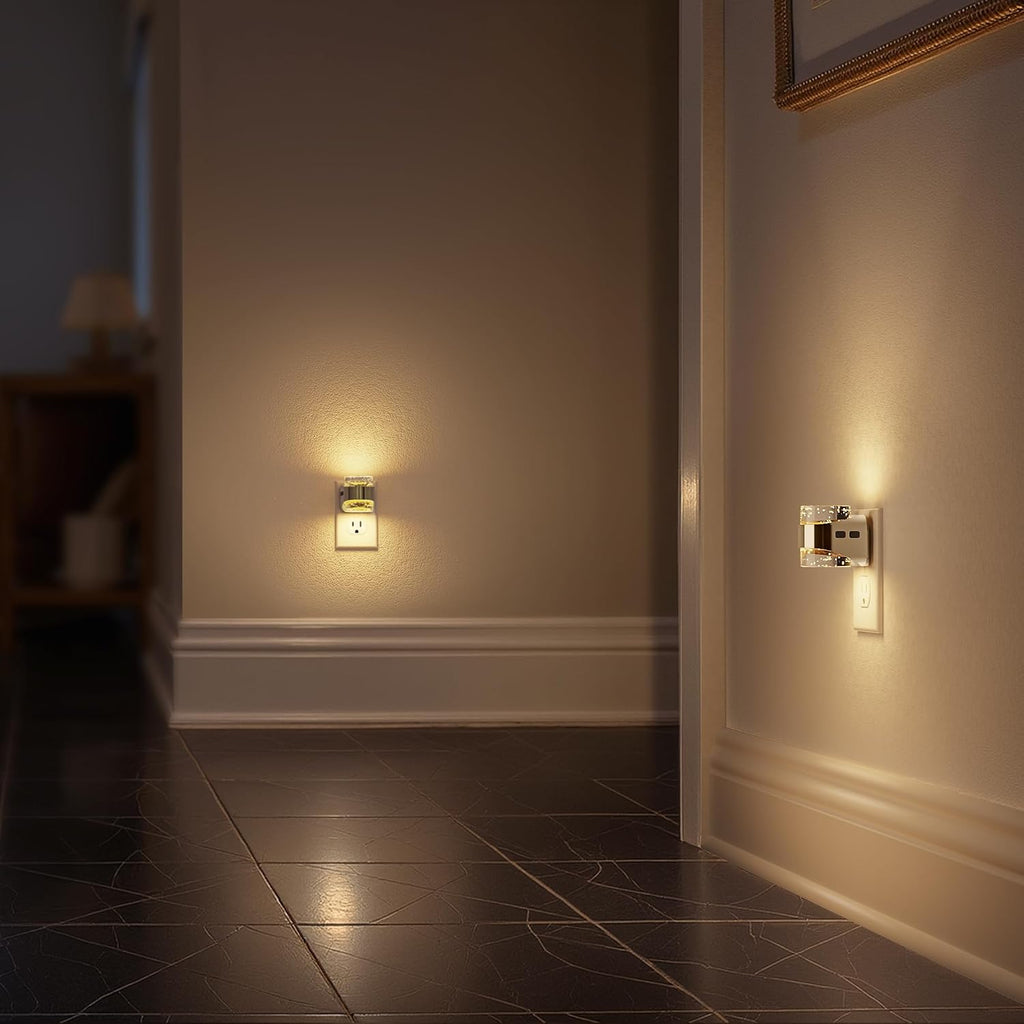 Briignite Night Light Dimmable Night Lights Plug Into Wall Bubble Design