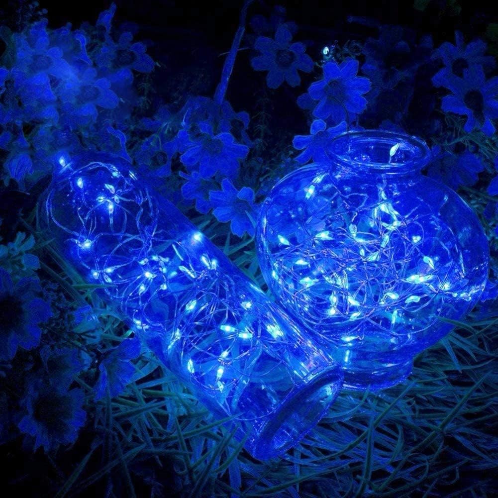 Twinkle Star Christmas Fairy Lights Blue, 33ft 100 LED