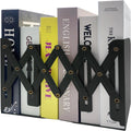 Ysenchan Heavy-Duty Adjustable Metal Bookends - Non-Slip Bookshelf Organizer for Desks, Decorative Book Holder for Magazines & Heavy Books