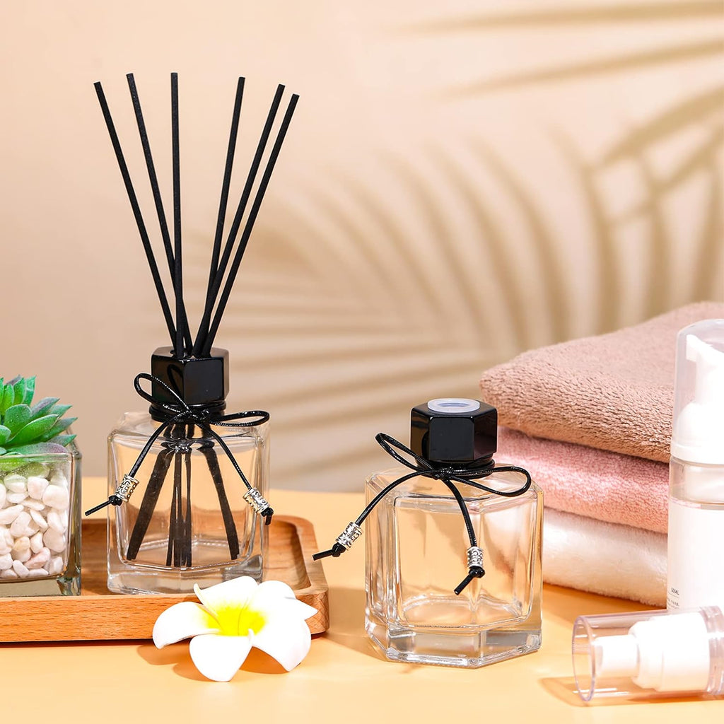 Huquary 12 Set 120 ml 4 Ounce Reed Diffuser Bottle Empty Glass Jars