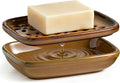 Miamolo Soap Dish with Draining, Bar Soap Holder Keeping Soap Bars Dry