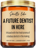 Younift Funny Future Dentist Candle, Dental Hygienist Graduation Gifts, Dental Hygiene, Dental Office Decor, Dentist Gifts for Women, Men, Coworkers, School Students, Dentists Appreciation Presents