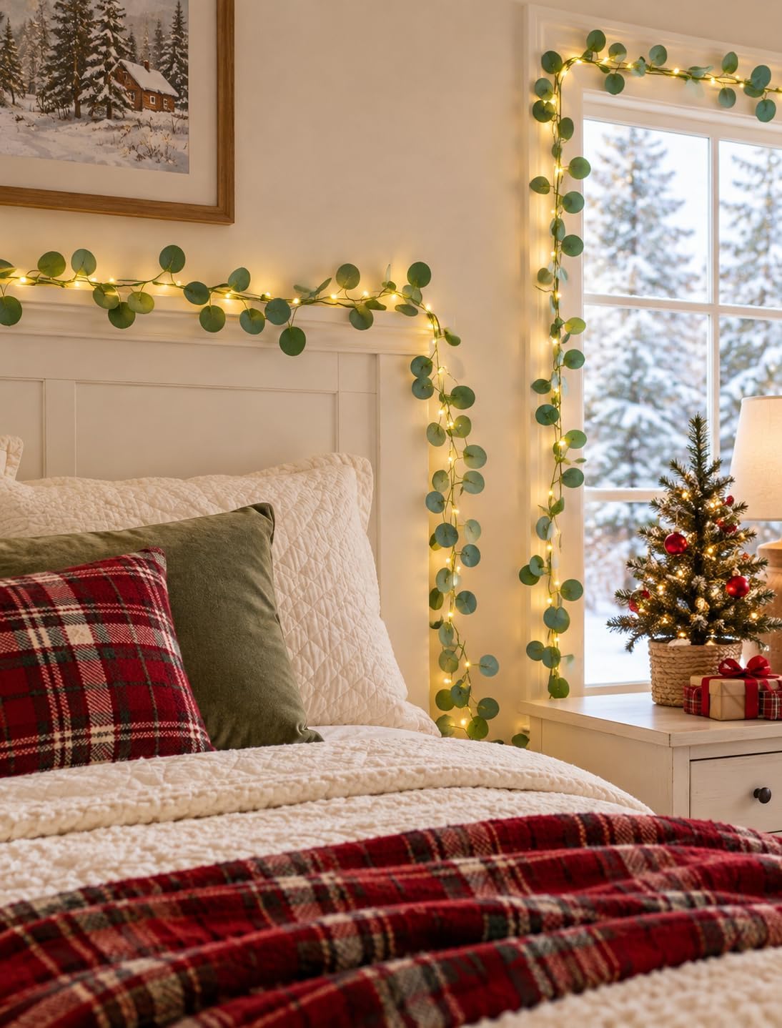 woohaha Eucalyptus Vine Lights Battery Operated