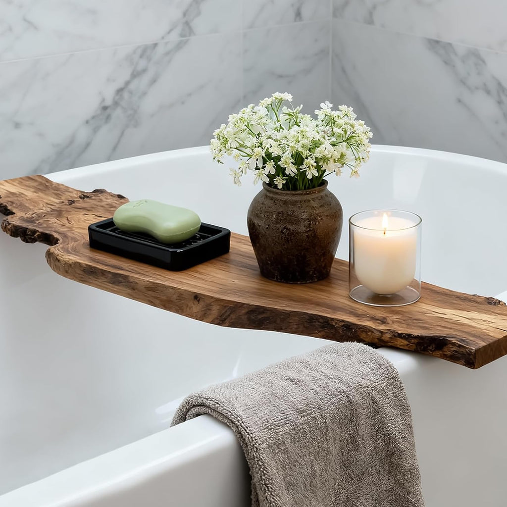 Shiny Ceramic Soap Dish with Raised Ridges, Rectangle Soap Tray, Decorative Soap Holder for Bathroom Counter, Shower and Kitchen Sink, Black