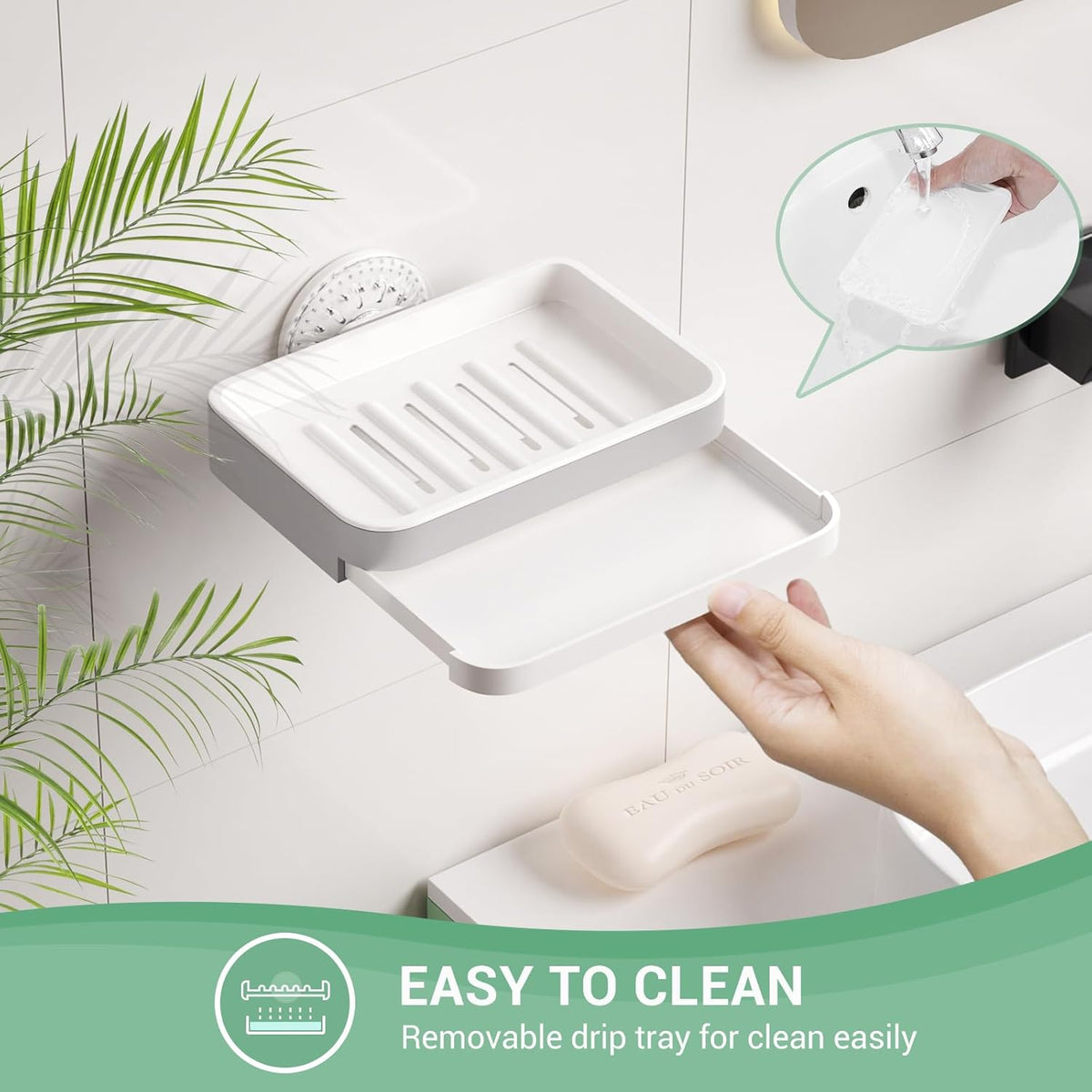 LUXEAR Shower Caddy Suction Cup Shower Basket 3 Pack