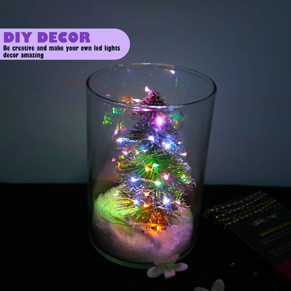 6 Pack Fairy Lights Battery Operated,Timer,2 Remotes,6.5ft 20LED Multicolor