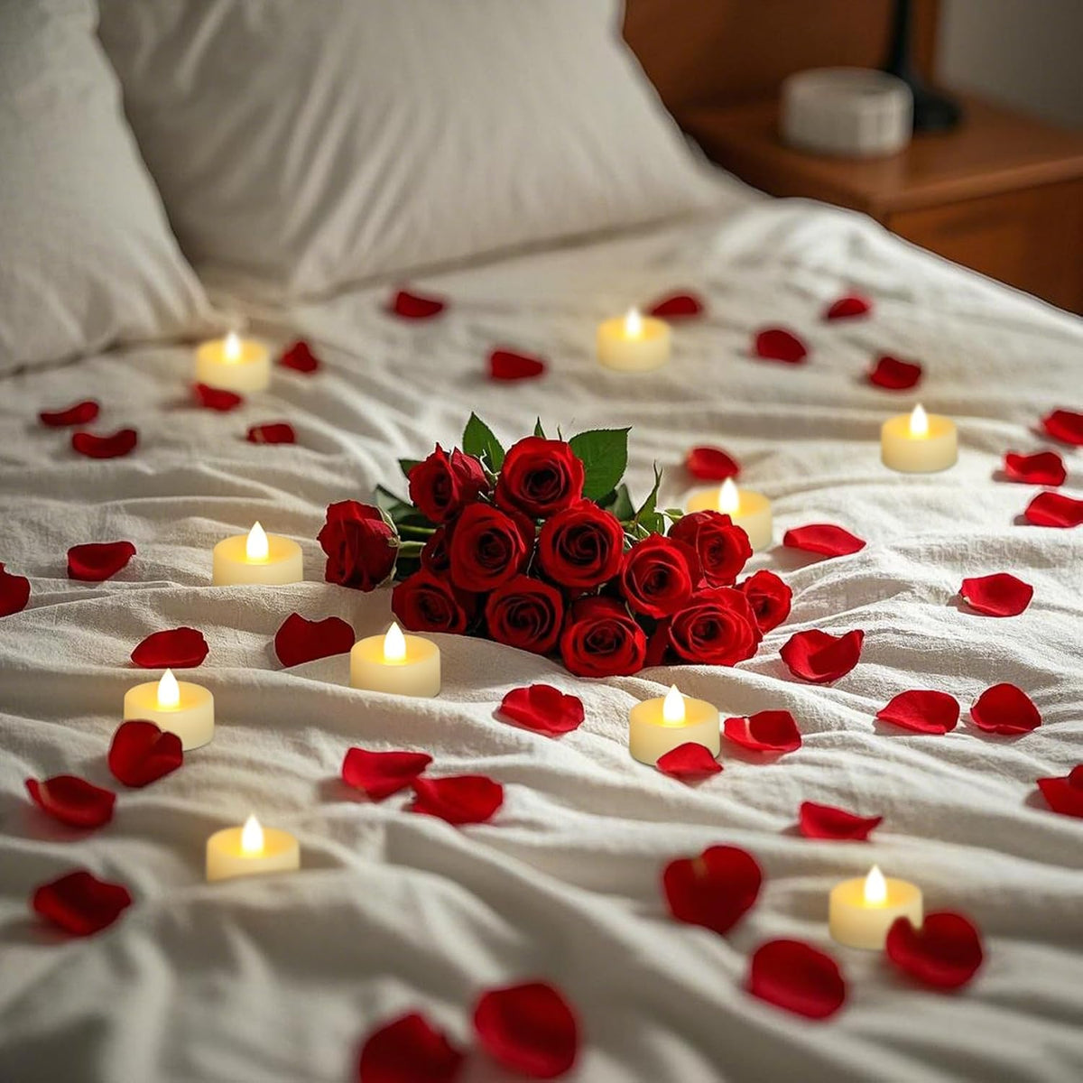 24 Pack Tea Lights Candles Battery Operated Flameless LED Tealights