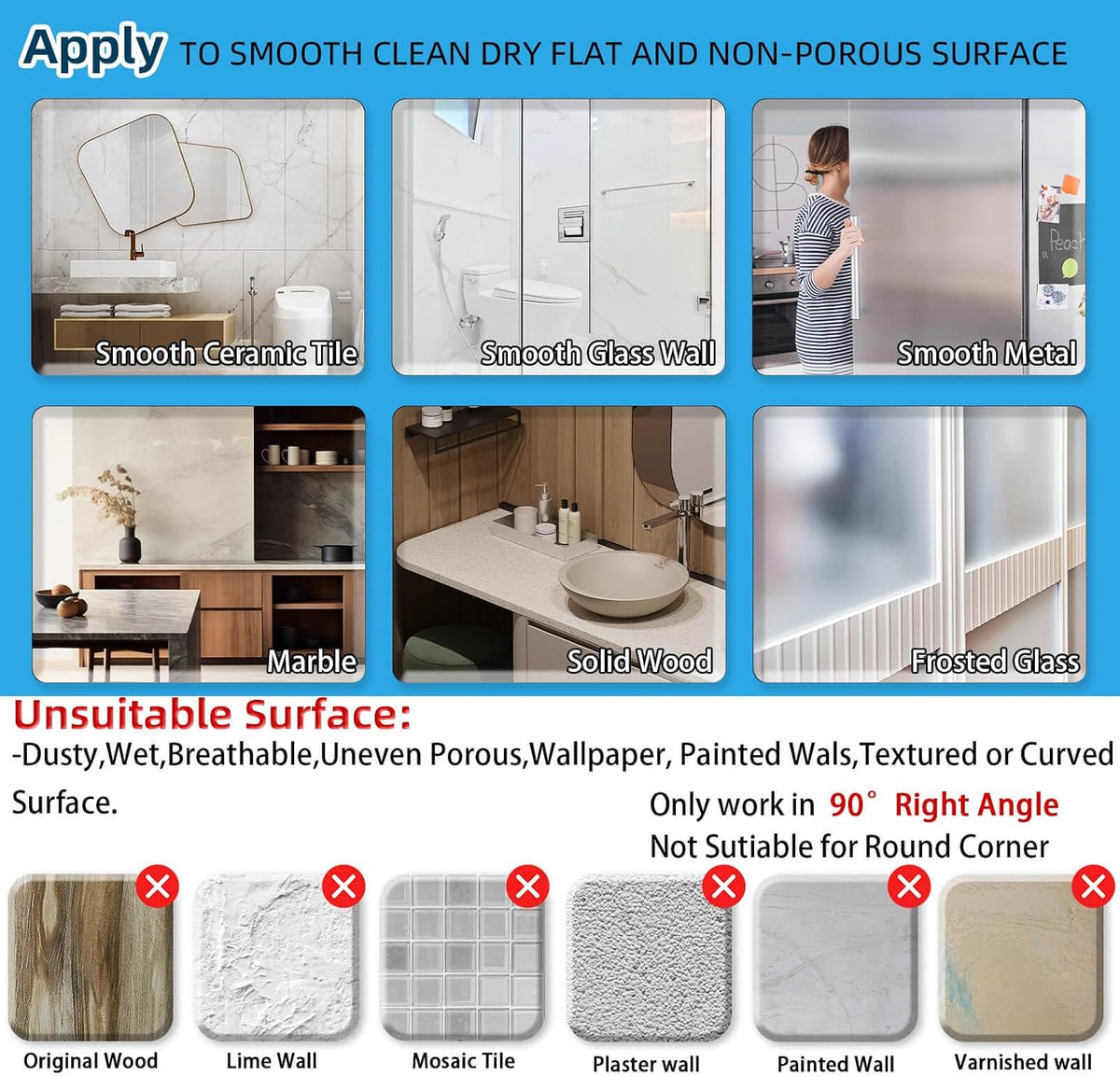 Onemake Corner Shower Caddy with Suction Cups, 2-Pack Shelves for Bathroom