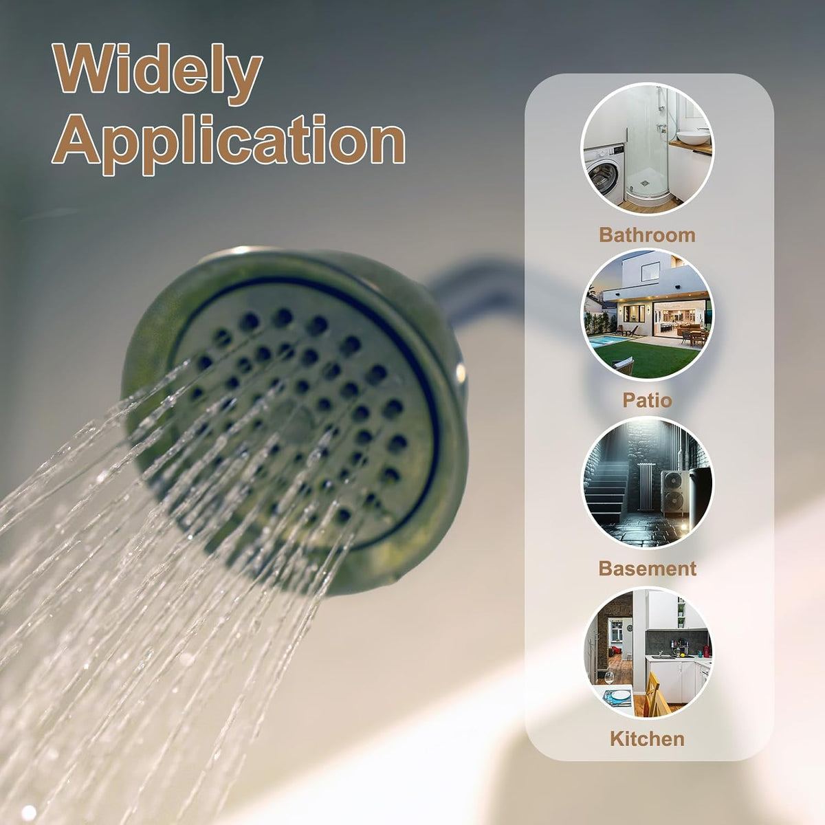 PATIKIL Hair Drain Catcher 5-1/2 Inch, 4 Pcs Silicone Square Drain Protector Hair Stopper with Suction Cup for Kitchen Bathroom Balcony Landscaped Walkways Patios, Blue