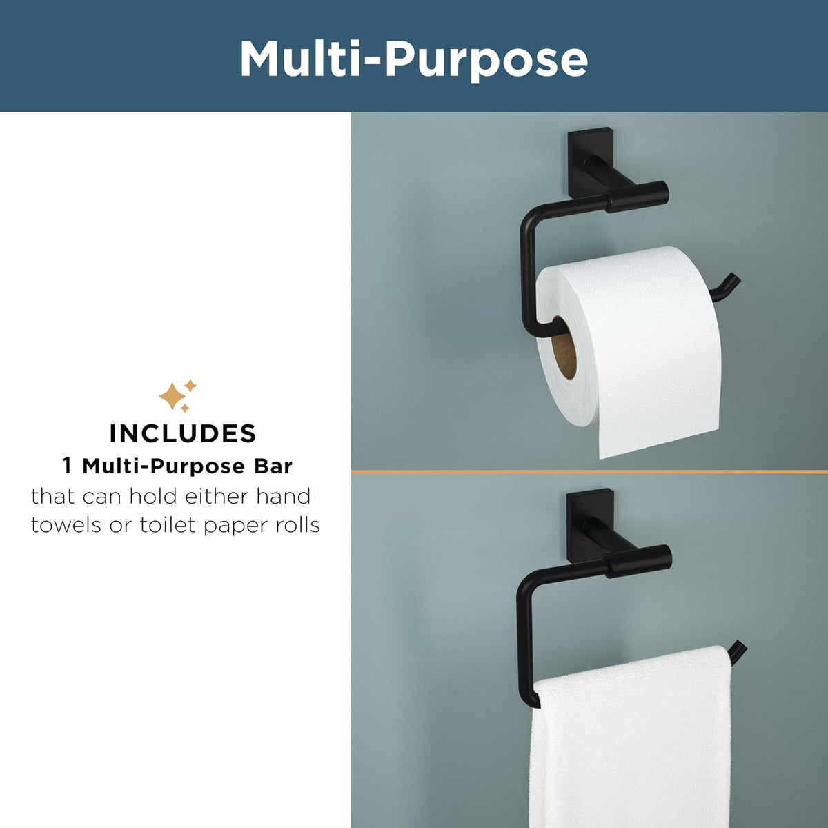 Franklin Brass Hartwell (1-Pack) Toilet Paper Holder, Euro Single Post Tissue Roll Wall Mount TP Storage, Polished Chrome Bathroom Decor, Accessories HRT50-PC