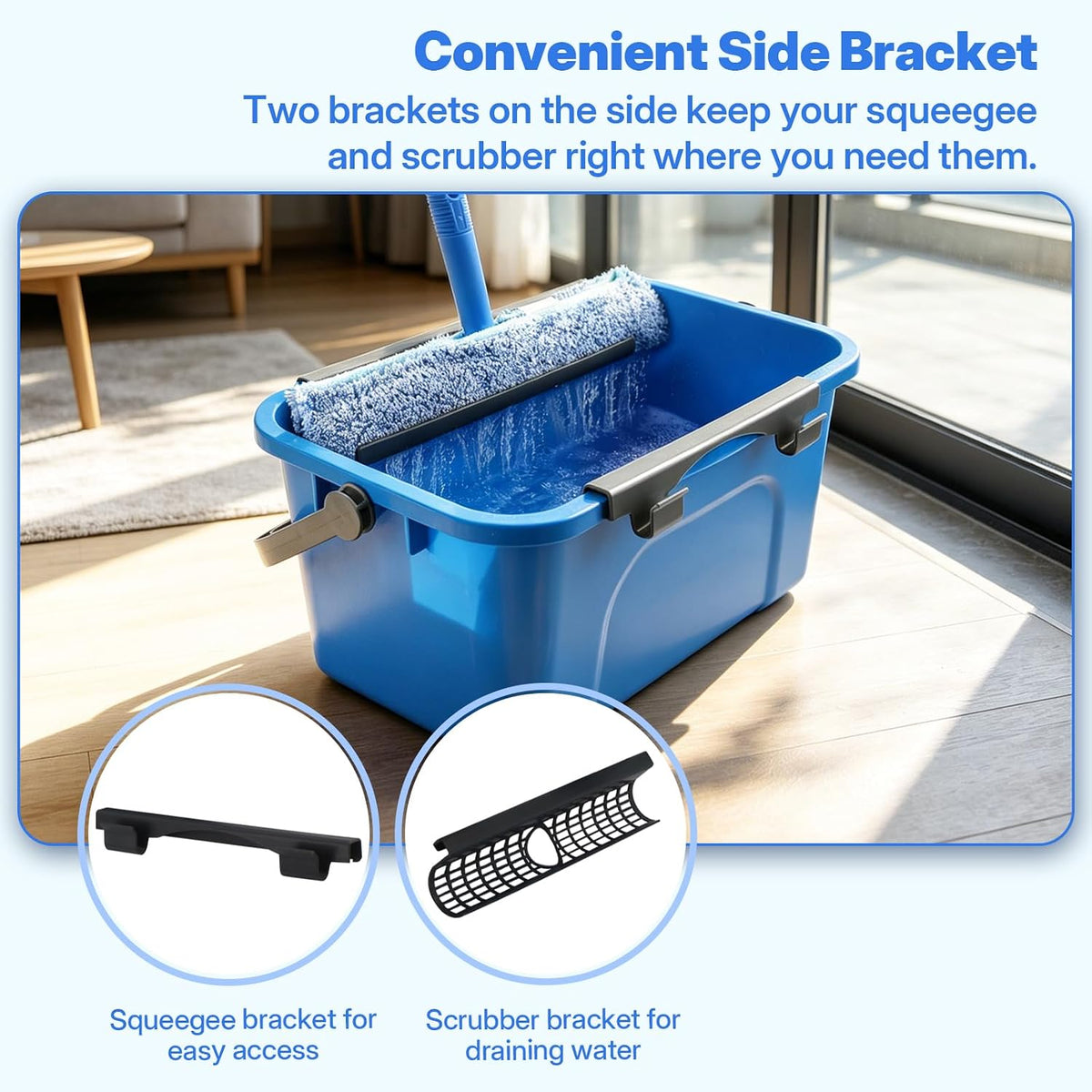 10Ft Professional Window Cleaning Kit with Bucket for Home & Commercial