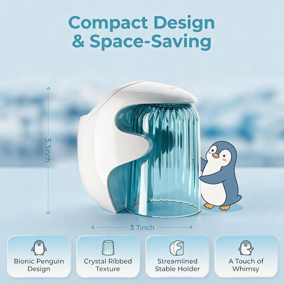 Magnetic Cup Holder for Bathroom & Wall Mount Toothbrush Holder