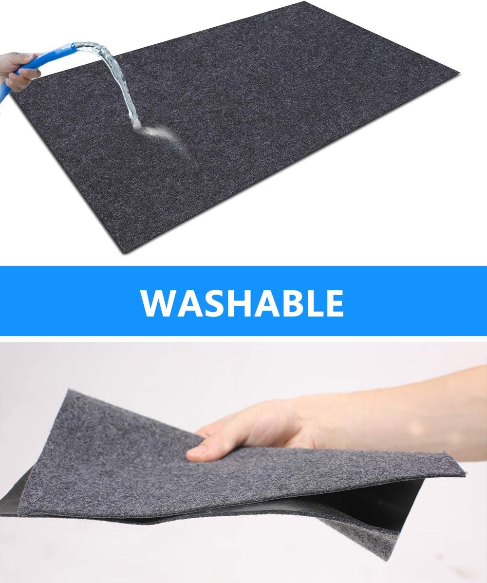 Under The Sink Mat， Kitchen Cabinet mat – Waterproof/Absorbent – Protects Cabinets，Absorbent Felt Material，Anti-Slip and Waterproof Backing，Contains Liquids，Washable (36" x 24")