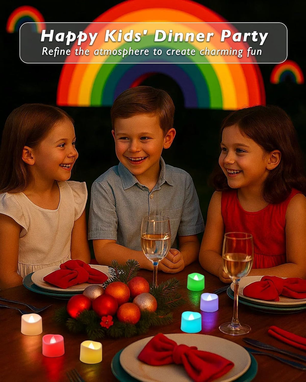 Raycare Battery Operated Tea Lights, 200+Hour Electric Flameless Candles