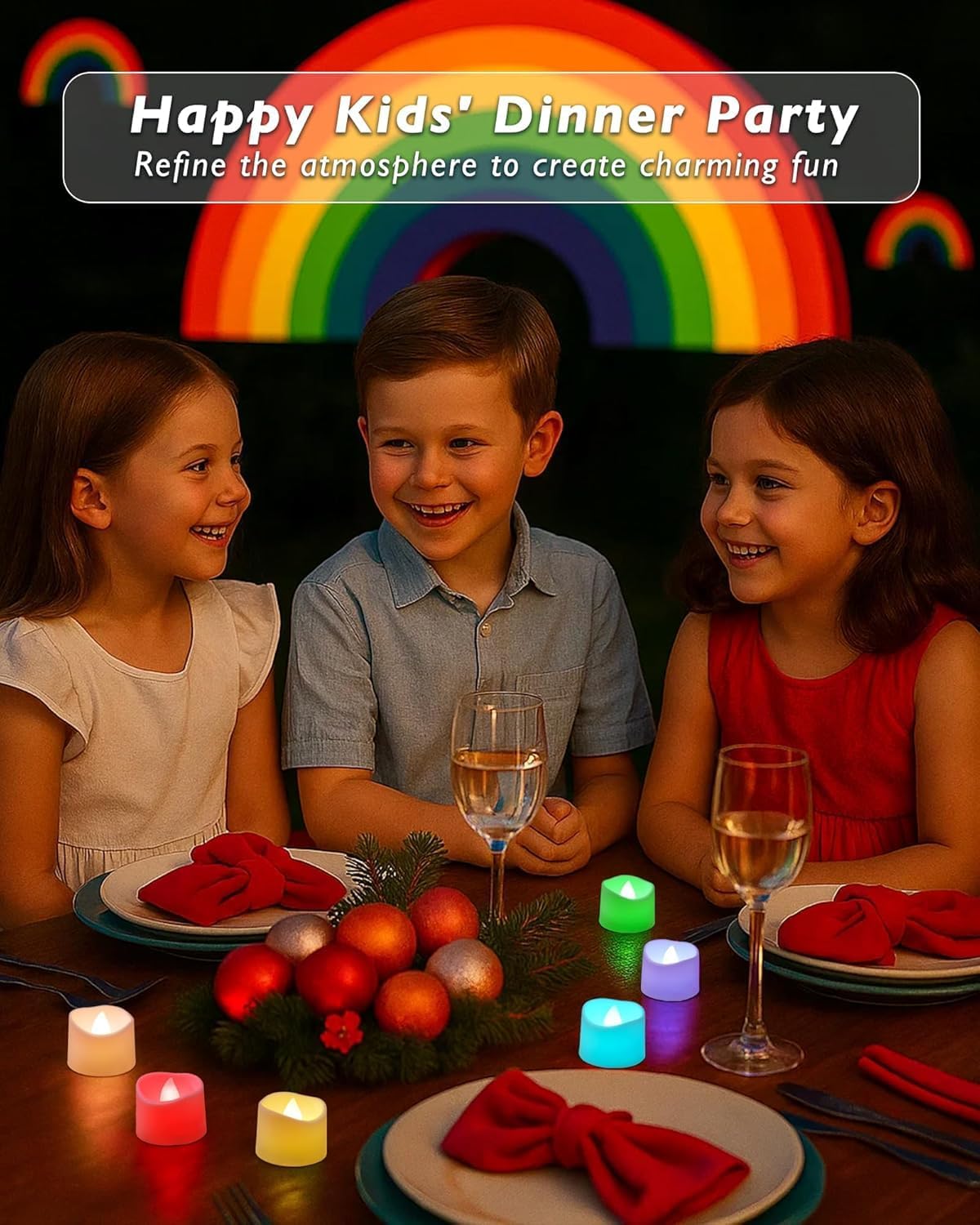 Raycare Battery Operated Tea Lights, 200+Hour Electric Flameless Candles