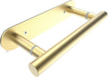 RUACQ Brushed Gold Toilet Paper Holder Adhesive or Drill Wall Mount