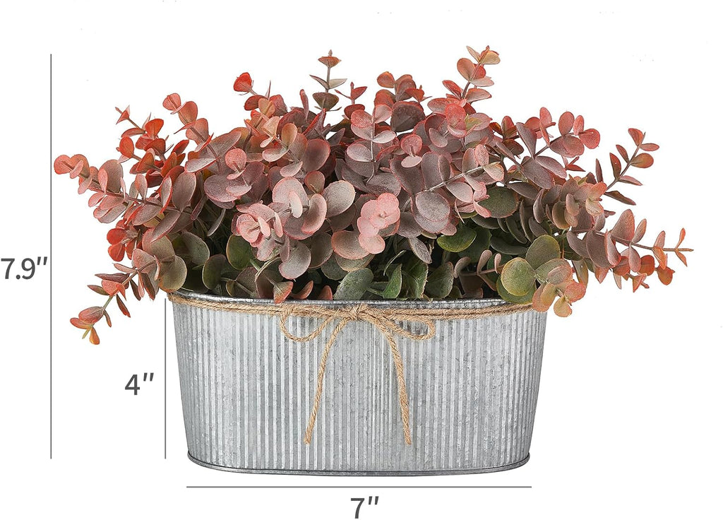 Dahey Artificial Fake Plants Indoor for Farmhouse Table Laundry Room Decor