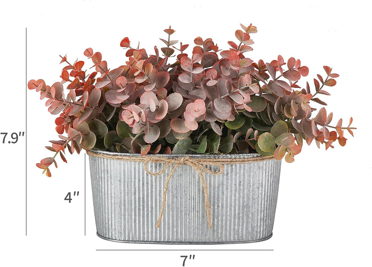 Dahey Artificial Fake Plants Indoor for Farmhouse Table Laundry Room Decor