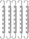 Sindax Space Saving Hangers Telescopic, 6 Holes Clothes Hangers Adjustment to 9 Holes, Upgraded Sturdy Metal Clothes Hangers Space Saving for Heavy Clothes, Closet Organizers and Storage - 5 Pack