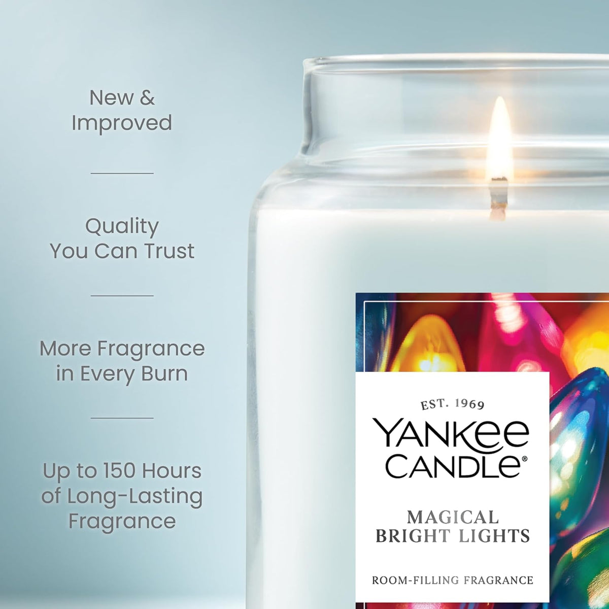 Yankee Candle Magical Bright Lights Scented Candle, 22oz Large Jar