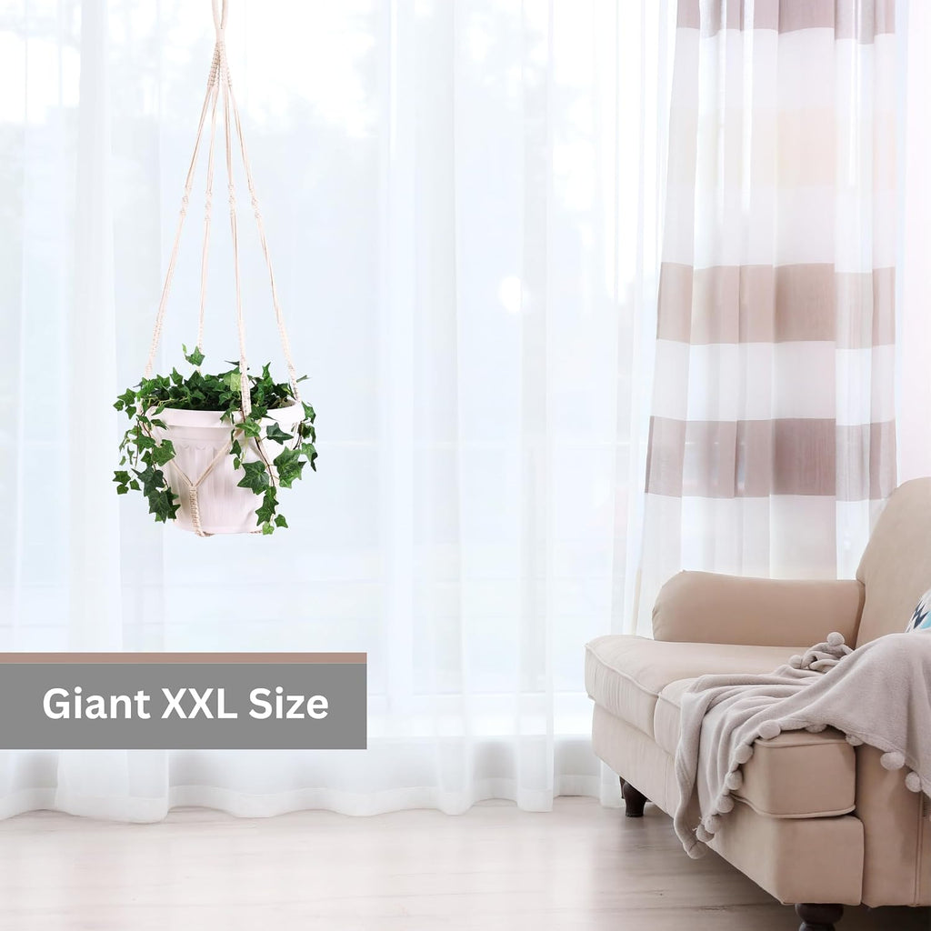 Giant XXL 55 Inches Macrame Planter Hanger Large for 15 inch Pot