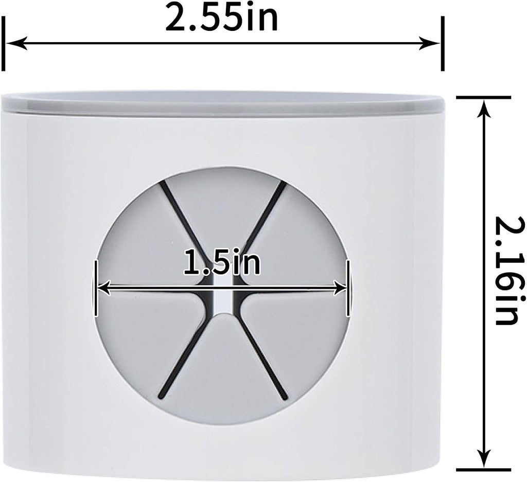 Electric Toothbrush Holder for Bathroom, Wall Mounted for Shower Space-Saving, Bathroom Storage Organizer Caddy, Toothbrush Holder for Kids, Bathroom Decor (4, Grey)