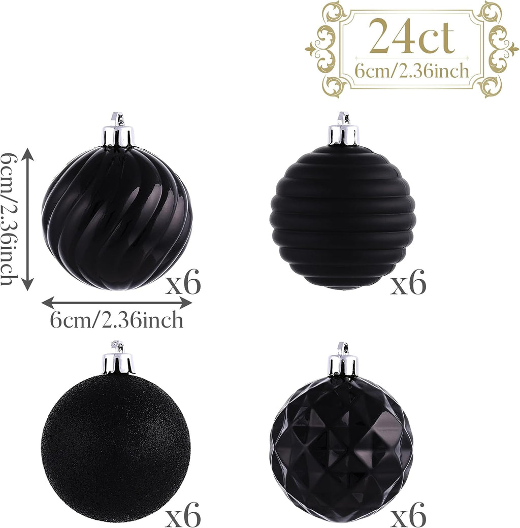 Valery Madelyn 24ct Christmas Ornaments Tree Decorations Set 2.36 Inch