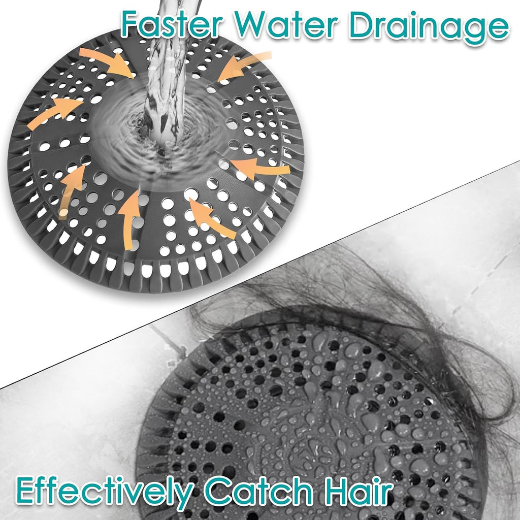 Shower Drain Hair Catcher,2PC 5.5in Shower Hair Catcher Large Premium