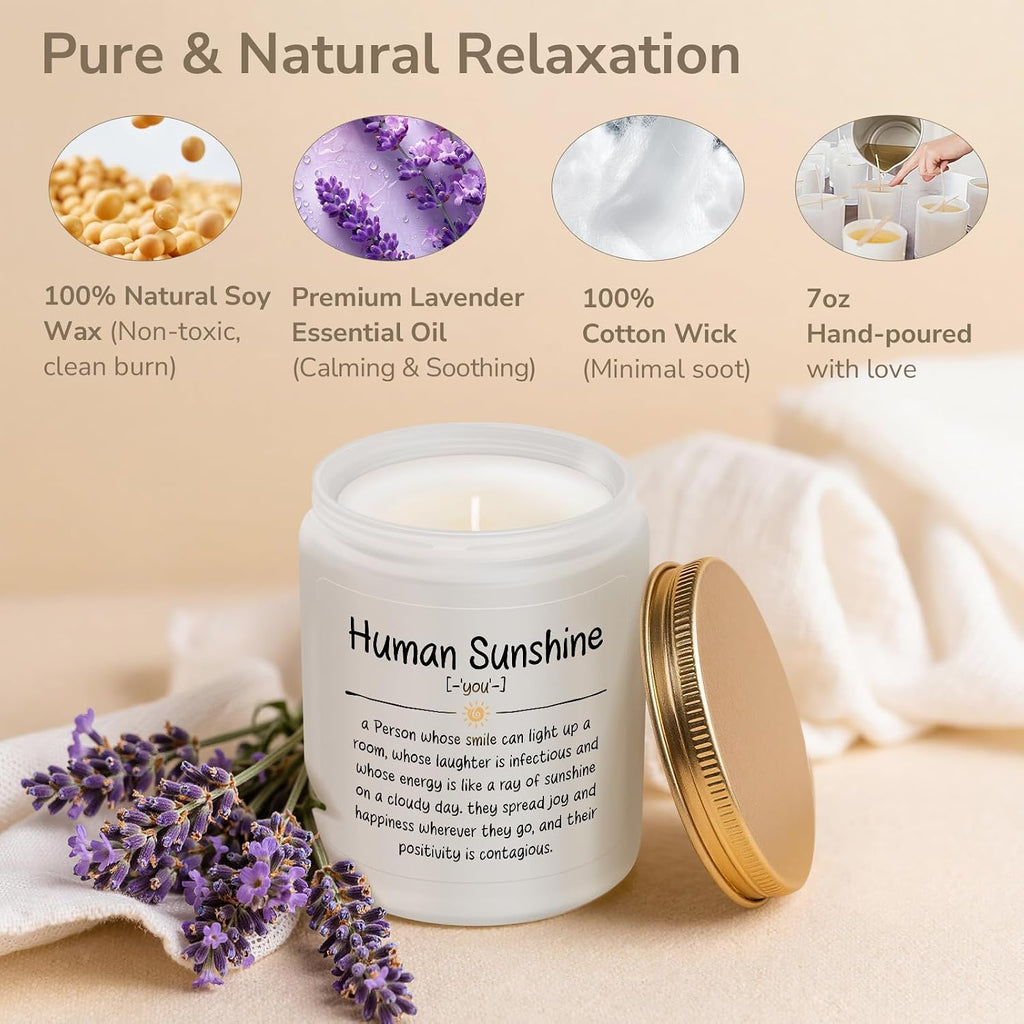 Teacher Gifts, Thank You Gifts for Women,Appreciation Gift, Lavender Candle