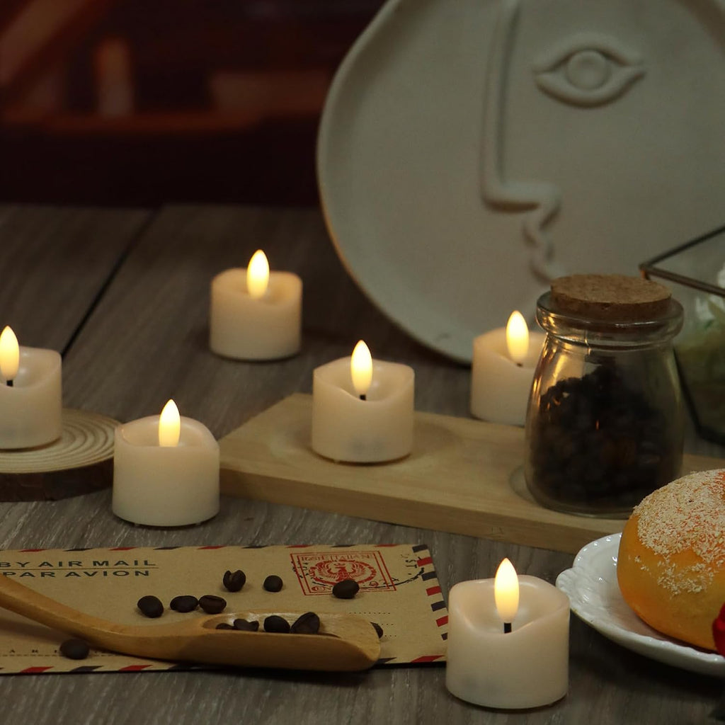 24 PCS Battery Operated Votive Candles Flameless Tealights