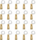 20 Pack 10 LED Wine Bottle Cork Lights, Fairy Mini String Lights Copper Wire, Battery Operated Starry Lights for DIY, Christmas, Halloween, Wedding, Party, Indoor&Outdoor (20 Pack, Cool White)