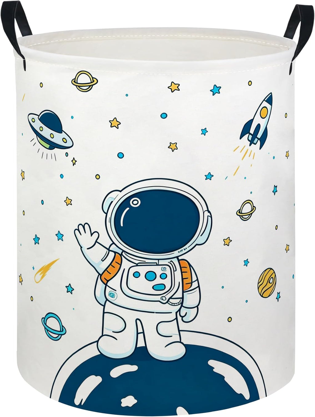 Baby Laundry Hamper kids laundry Basket Waterproof Storage Bin for(Star Astronaut)
