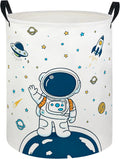 Baby Laundry Hamper kids laundry Basket Waterproof Storage Bin for(Star Astronaut)