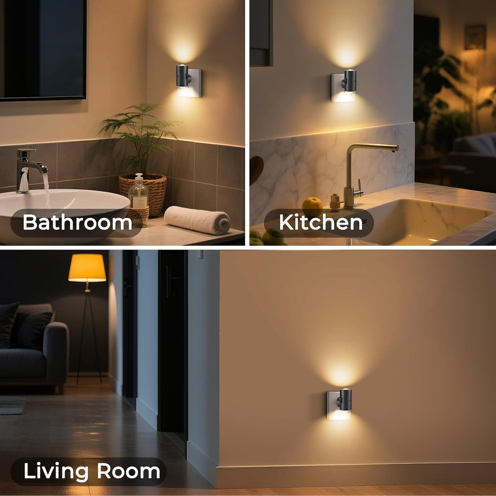 TSEXES Night Light Plug into Wall, 2700K Warm White, 4 Pack
