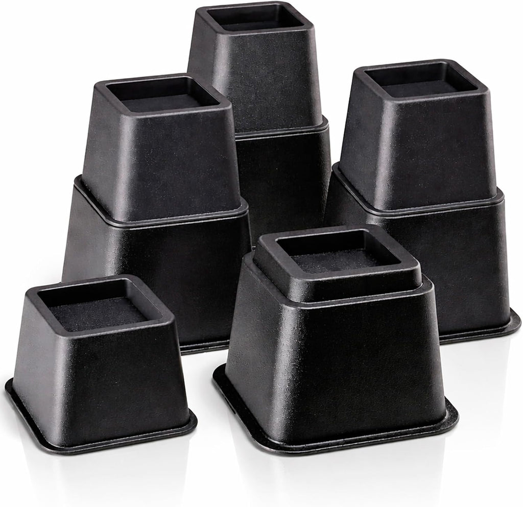 Vive Bed Risers - 3, 5 & 8 Inch Heavy Duty Stackable Risers - Furniture