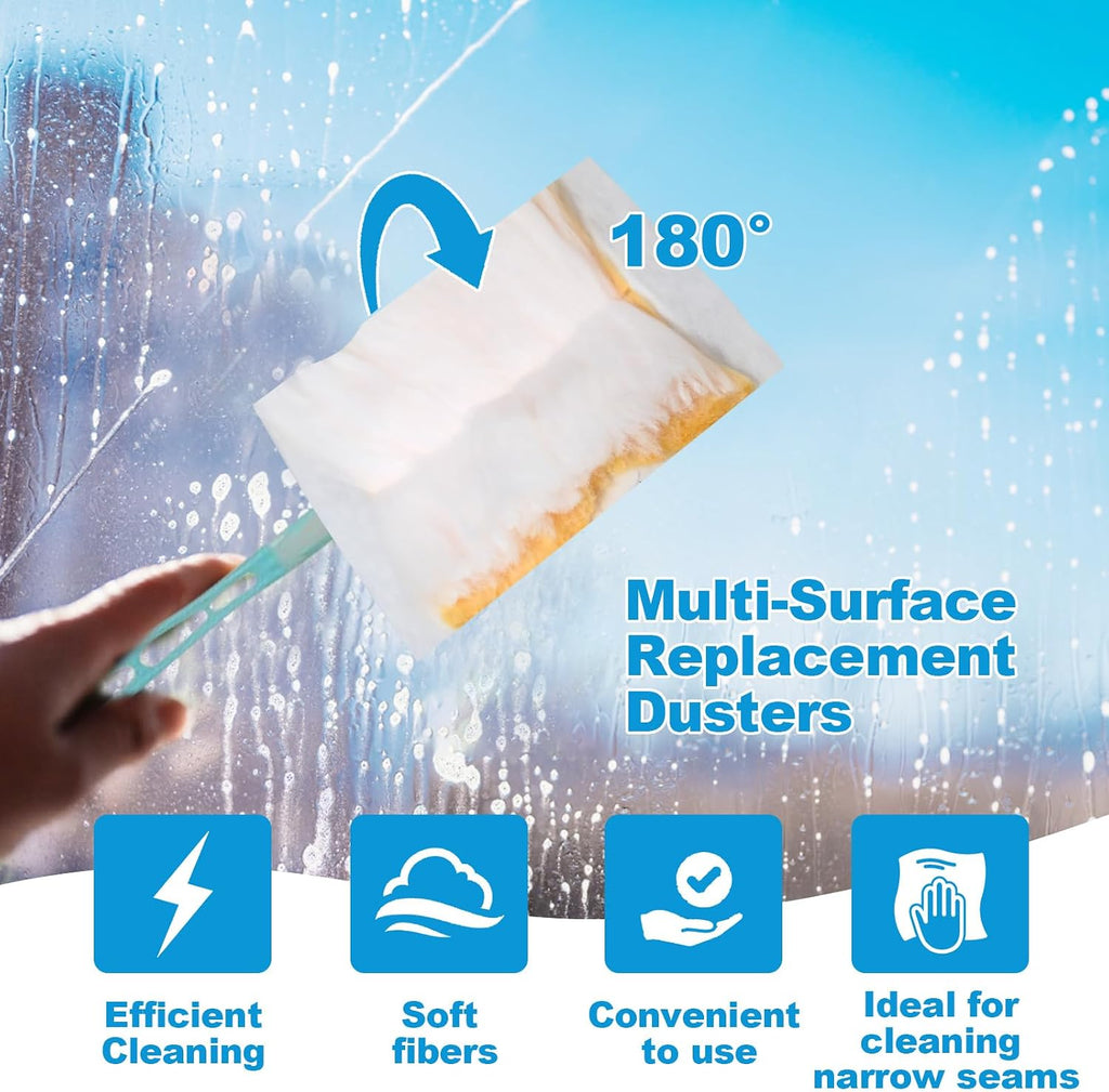 320 Pcs Disposable Dusters Refills for Cleaning, Bright Colors