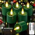 6 Pack Small Rechargeable Flameless Candles with Remote Timer