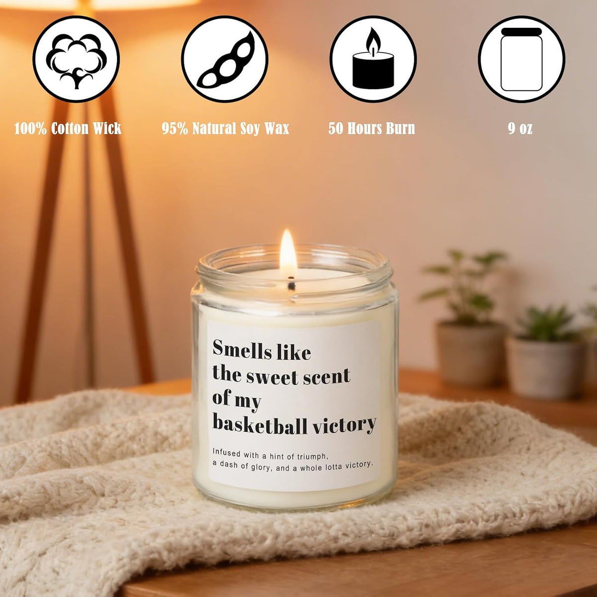 Basketball Gifts for Boys, Basketball Team Gifts, Coach Candle Gift