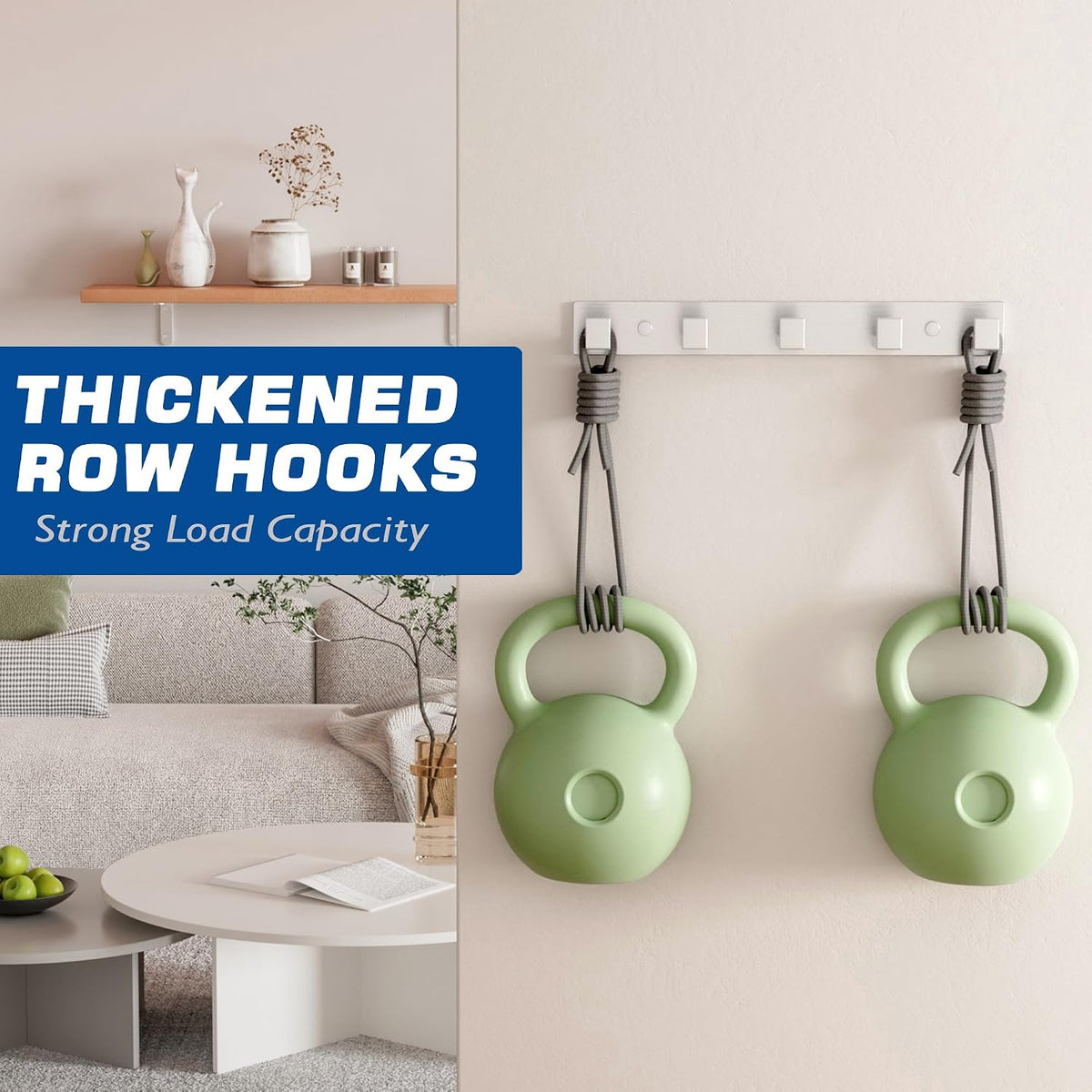 Alise Coat Hook Wall Mount Hat and Coat Rack 5 Hooks Wall Mount,Brushed