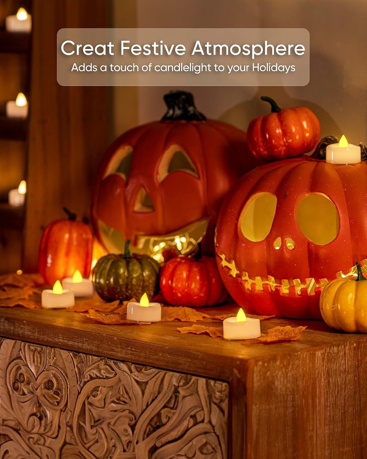 merrynights 12Pcs Remote Control LED Tea Lights,2/4/6/8H Timer,400+Hours