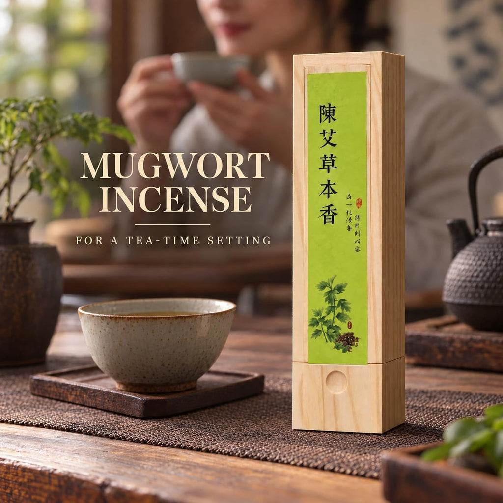 Natural Mugwort Incense Sticks for Calming Meditation, Yoga, Relaxation. Natural Sleep Aid, Stress Relief and Air Purifying Herbal Incense (Mugwort)